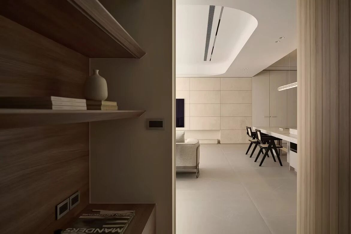 以大地色系与极简语言,构筑155平弹性功能丨中国台中丨新橙设计-48