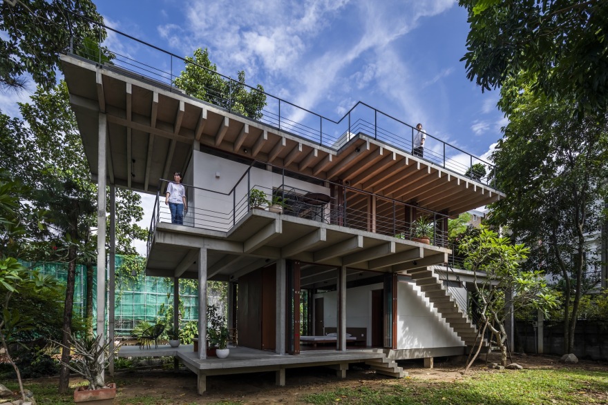 Thu Duc 漂浮住宅丨越南胡志明市丨Sanuki Daisuke architects-11