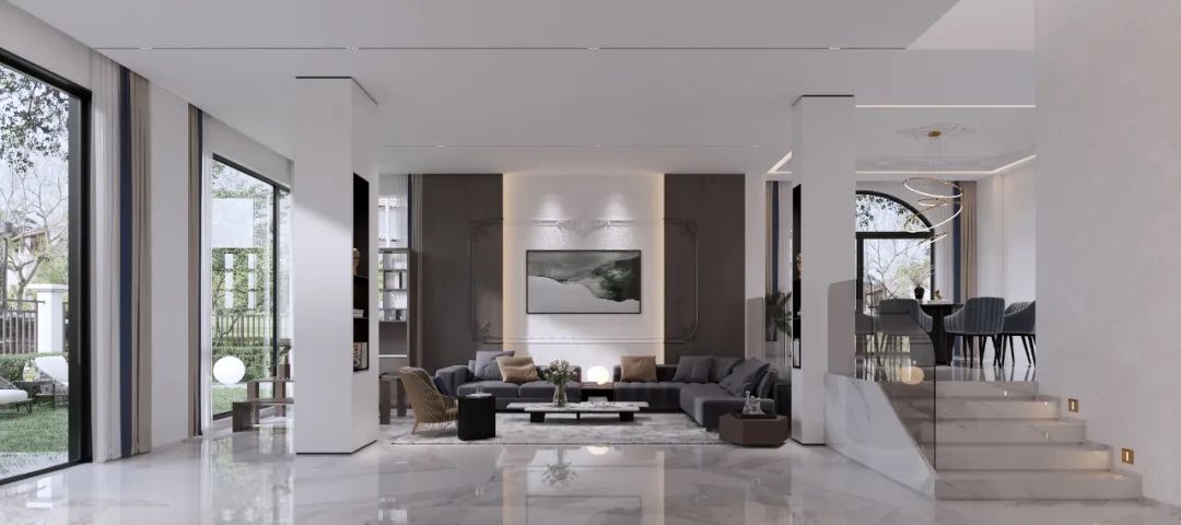 别墅这样设计，奢雅有腔调-35