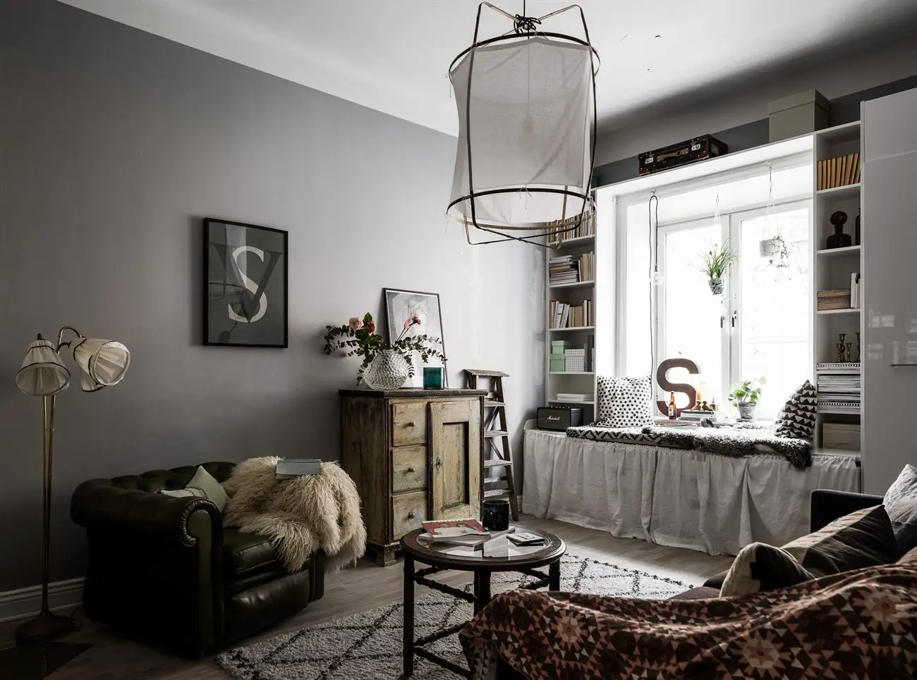 1915 年经典建筑中的复古温馨一居-1