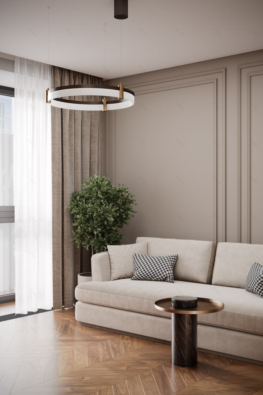 ЖК "RiverSky" 三室公寓可视化项目丨俄罗斯莫斯科-31