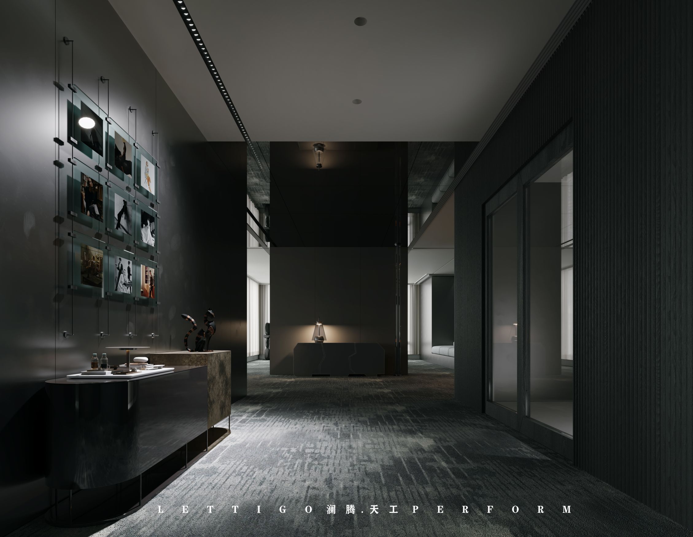 不同灯光办公室案例-7