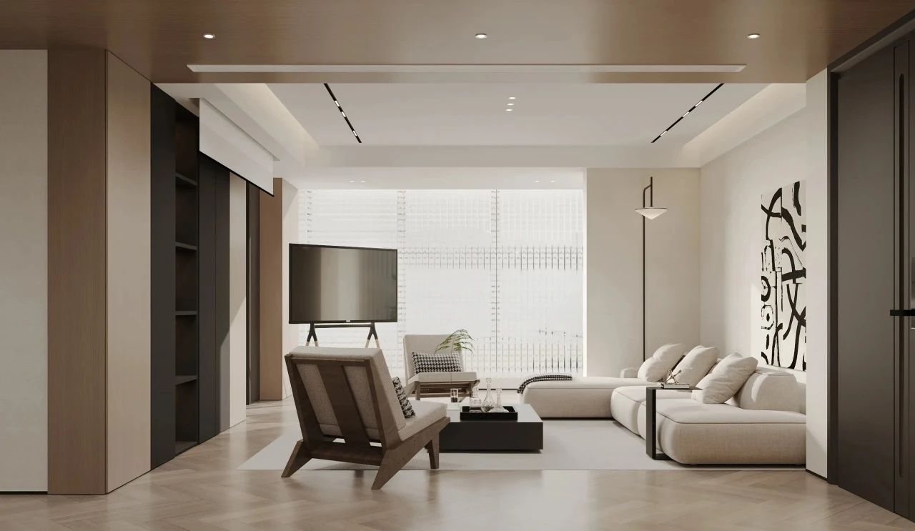 悬浮式电视背景墙设计-67