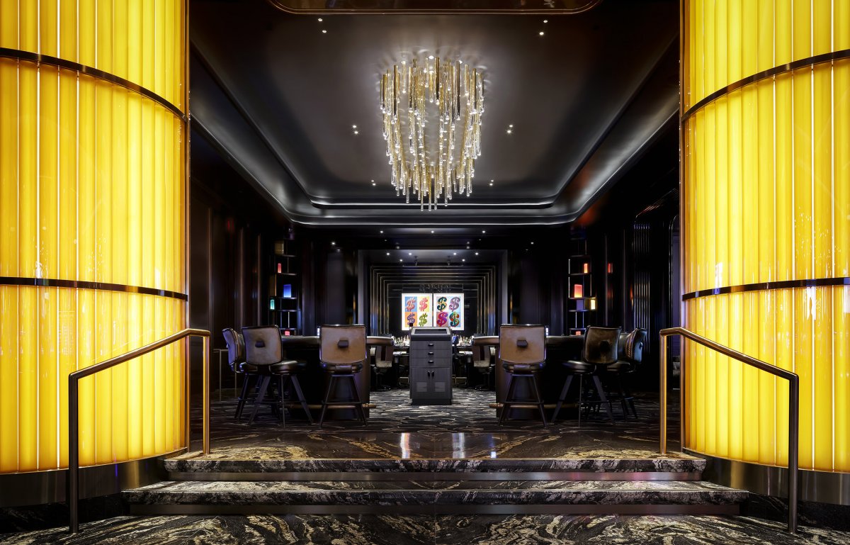 拉斯维加斯“Camden 鸡尾酒酒吧” | 现代神秘图书馆式酒吧设计-11