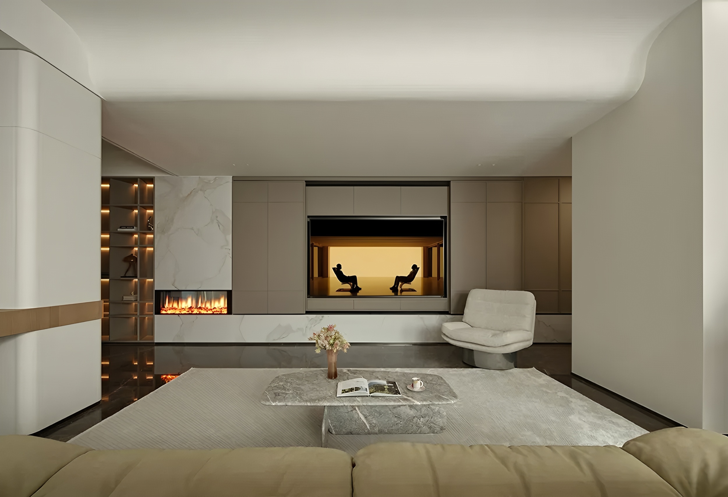 南京536㎡简约别墅丨中国南京丨观享际SKH室内设计-2