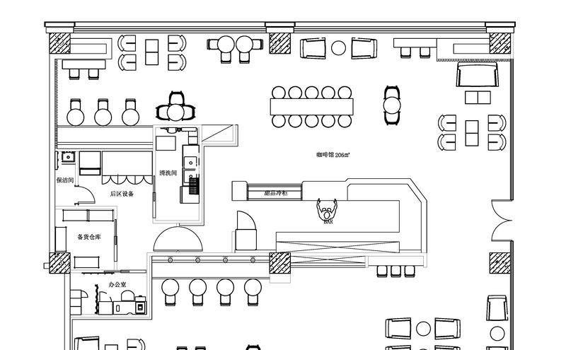 融合现代工业风，打造温馨互动的咖啡馆空间-13