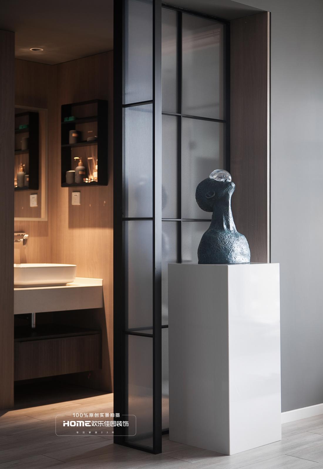 深色理性空间的温馨之家丨欢乐佳园装饰-20