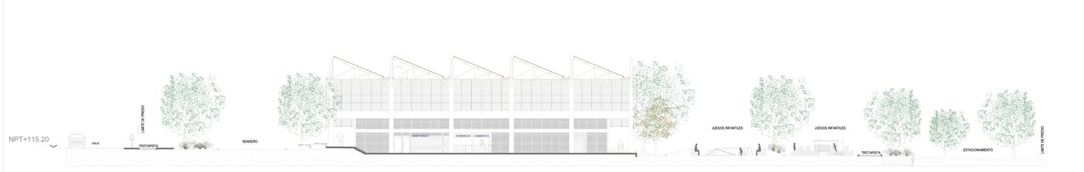 花园阴影 · 沙漠城市的公共空间基础设施丨墨西哥-23