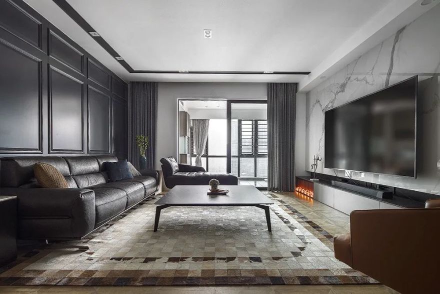 黑白法式浪漫,打造江景房的洄游流动感-10