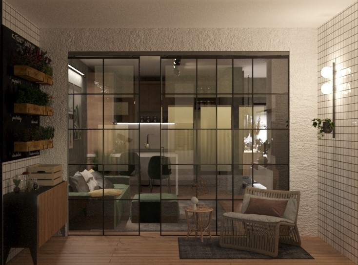 46·5平单身青年一居室公寓室内设计-11