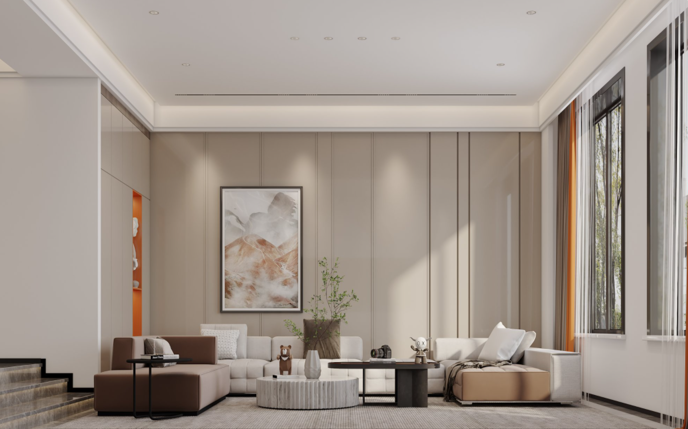 现代轻奢质感大平层设计-6