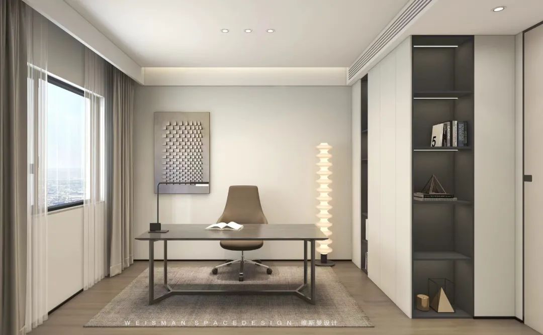 黑白灰雅境 · 湖北孝感 140㎡全案设计丨中国孝感丨苏州维斯曼全案设计-27