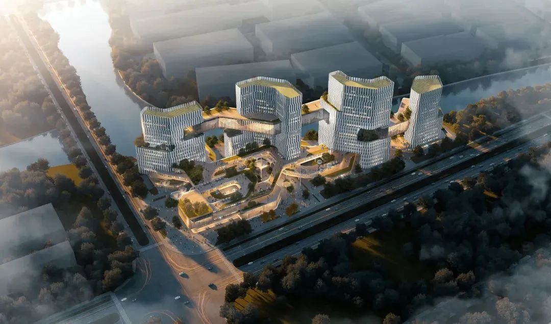 绍兴综合保税区商务配套中心设计项目丨中国绍兴丨浙江大学建筑设计研究院建筑四院-0