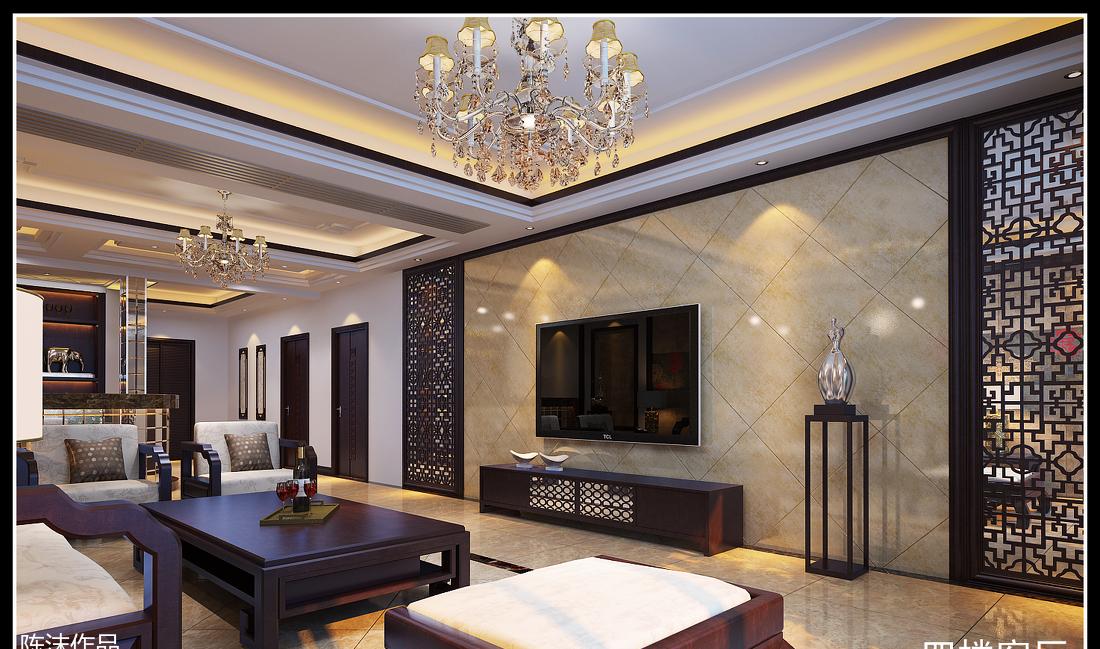 
中式风格别墅 -14