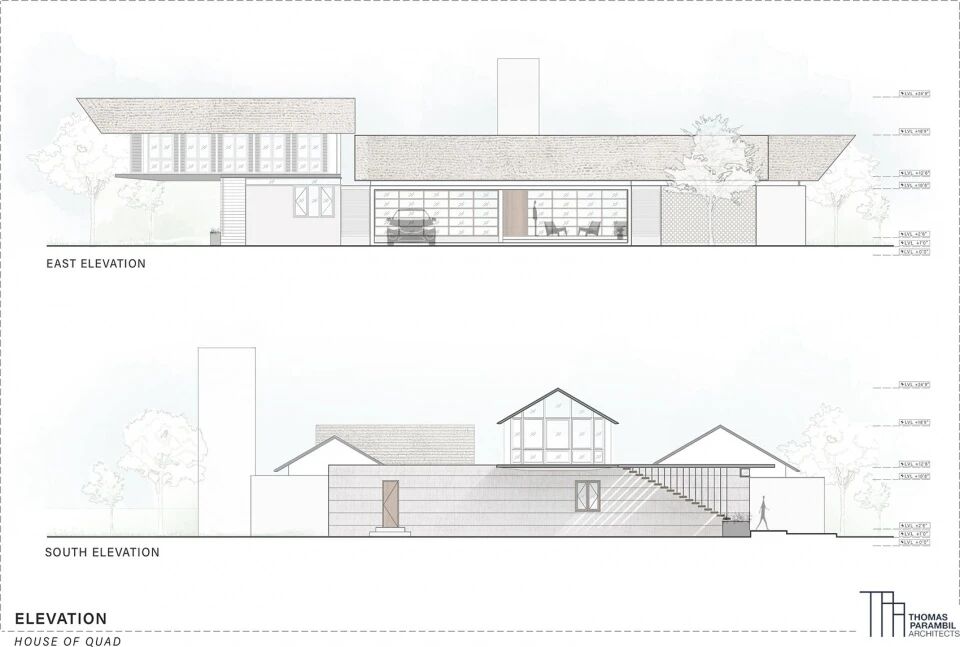 印度House of Quad现代住宅丨Thomas Parambil Architects-50