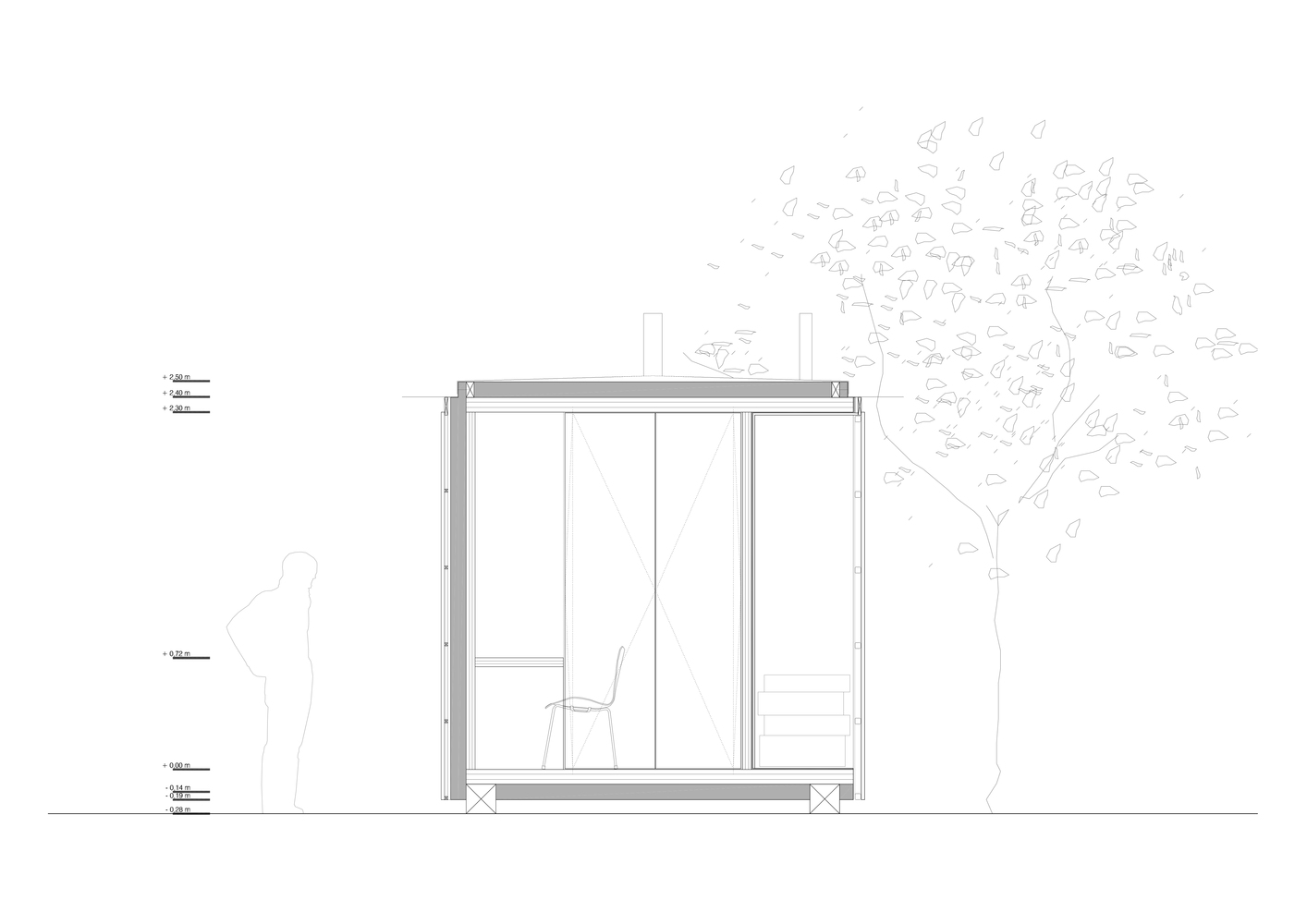 西班牙文化遗址旁的可逆式木钢展馆-66