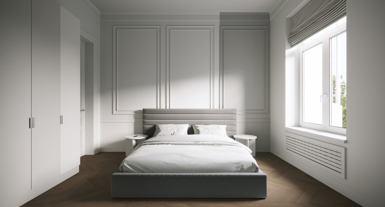 金色+象牙白，明亮舒适的现代感公寓-15