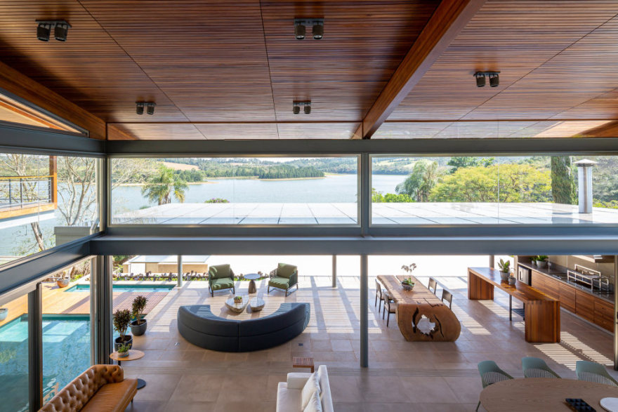 巴西水库旁的全景住宅设计-35