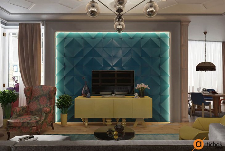 Apartment design. Colorful experiment - Art-i-chok-9