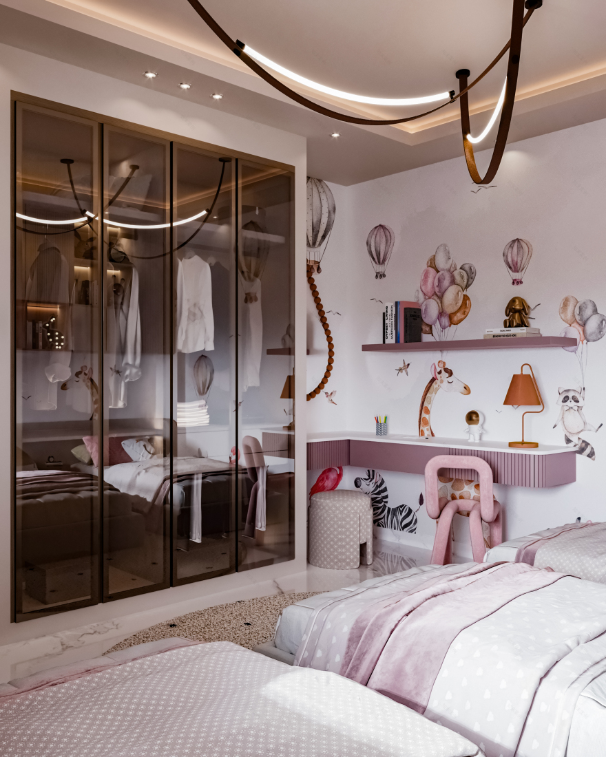 三胞胎卧室设计丨YASMINE ELBANNA-3