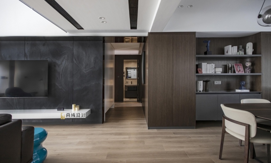 尚成设计 | 260㎡空中别墅的极致生活美学-44