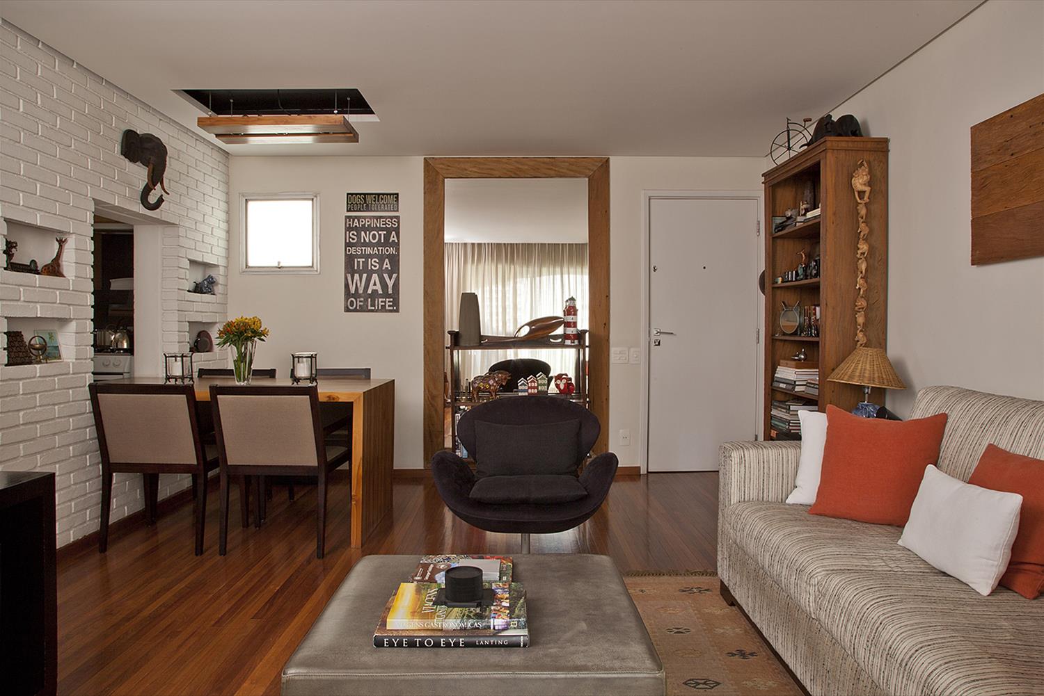 巴西公寓 Fernando,现代木质设计展现温馨居住氛围-5