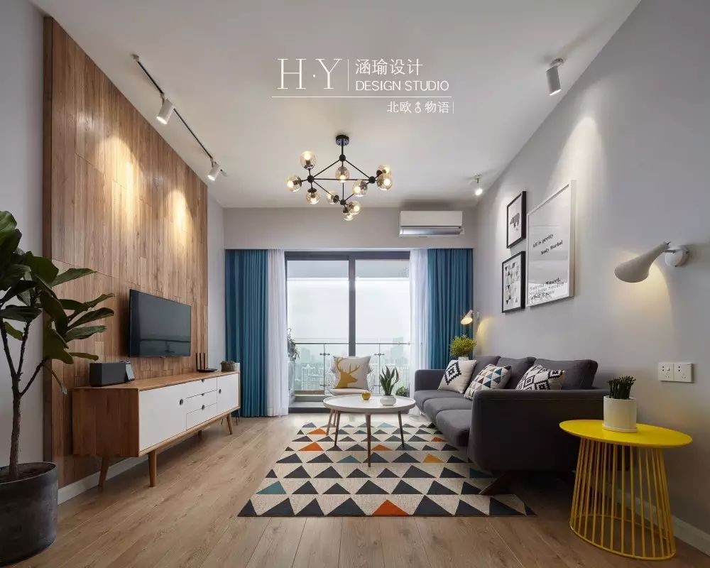 涵瑜设计打造 89㎡北欧清新风,实现空间通透与互动-26