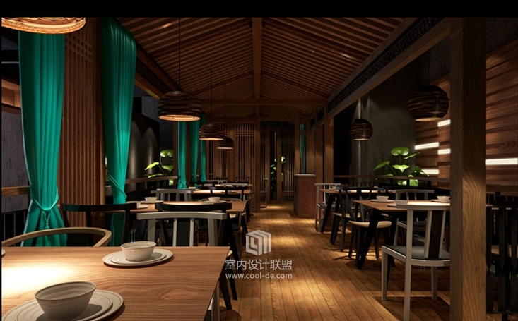 主题餐厅设计-西宁中秋百盛店主题餐厅设计-11