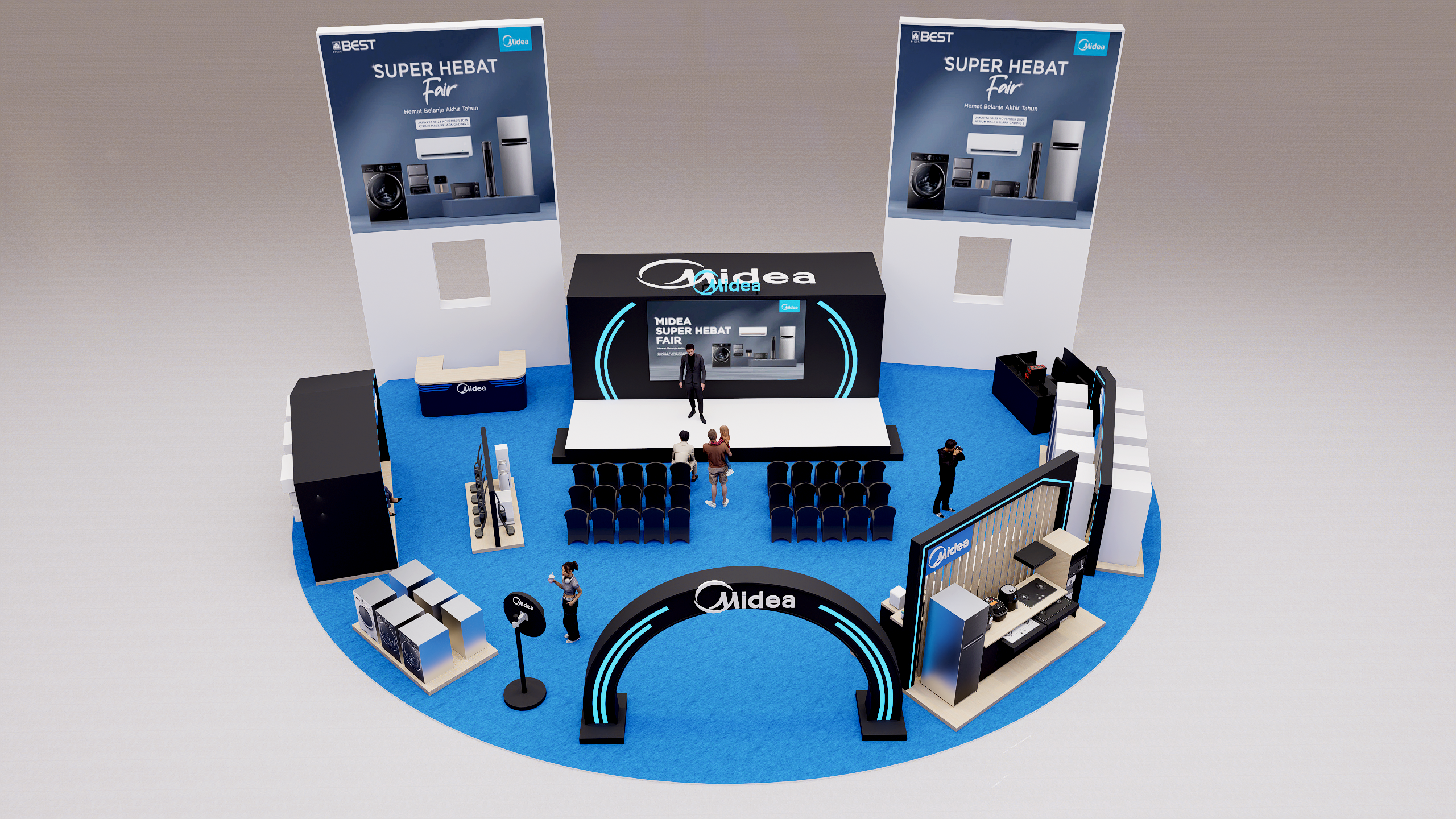 Design Event Mall MIDEA SUPER HEBAT FAIR-5