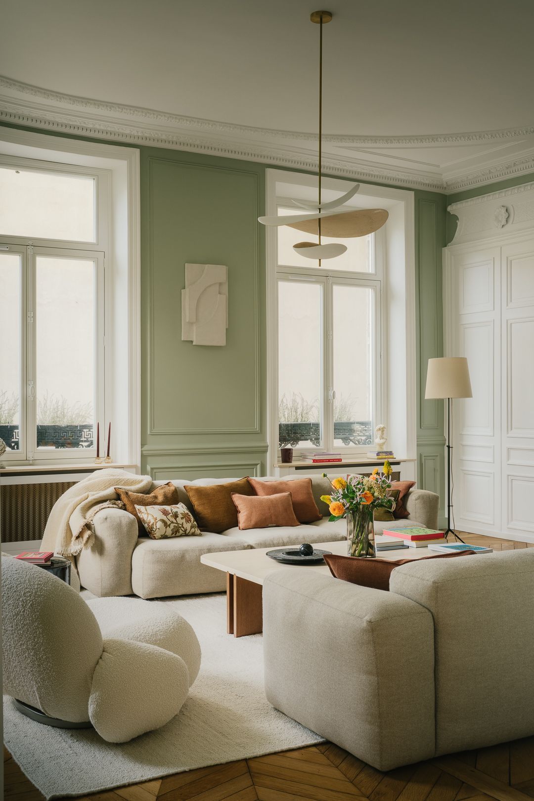 巴黎160平米奥斯曼风格公寓大胆彩色翻新丨法国巴黎丨Supercraft工作室-32