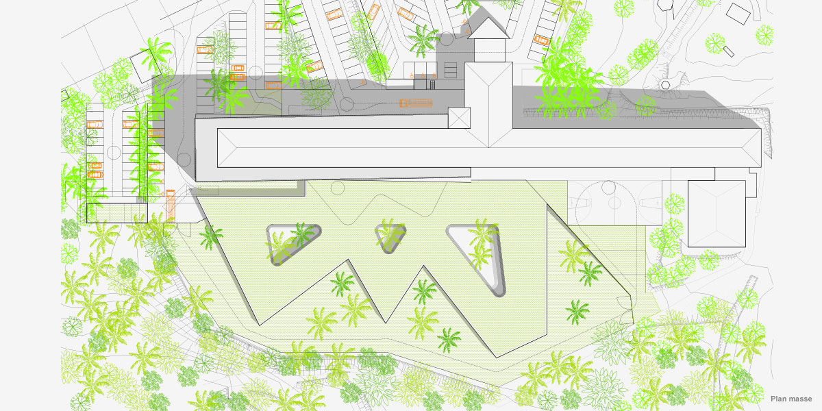 热带森林中的医院（勒唐蓬医院扩建改造项目）丨法国丨CoCo architecture等-2