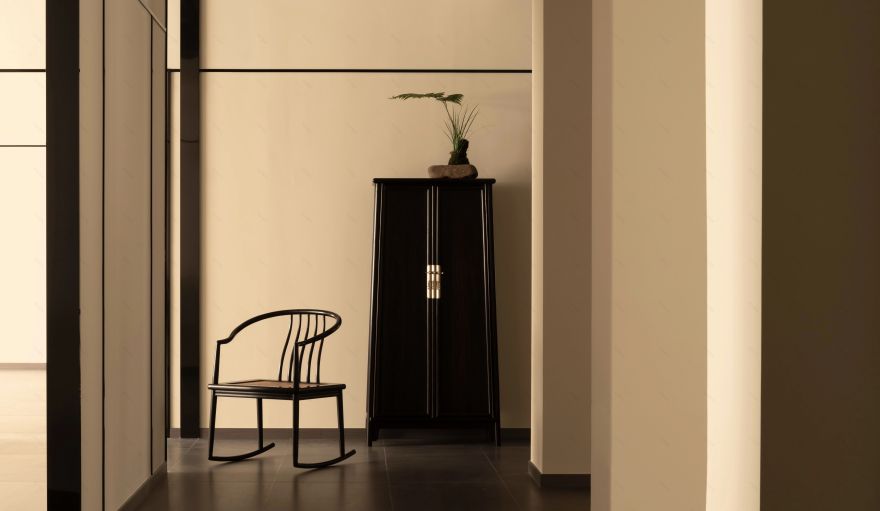 尤格设计|650㎡红木展厅-4