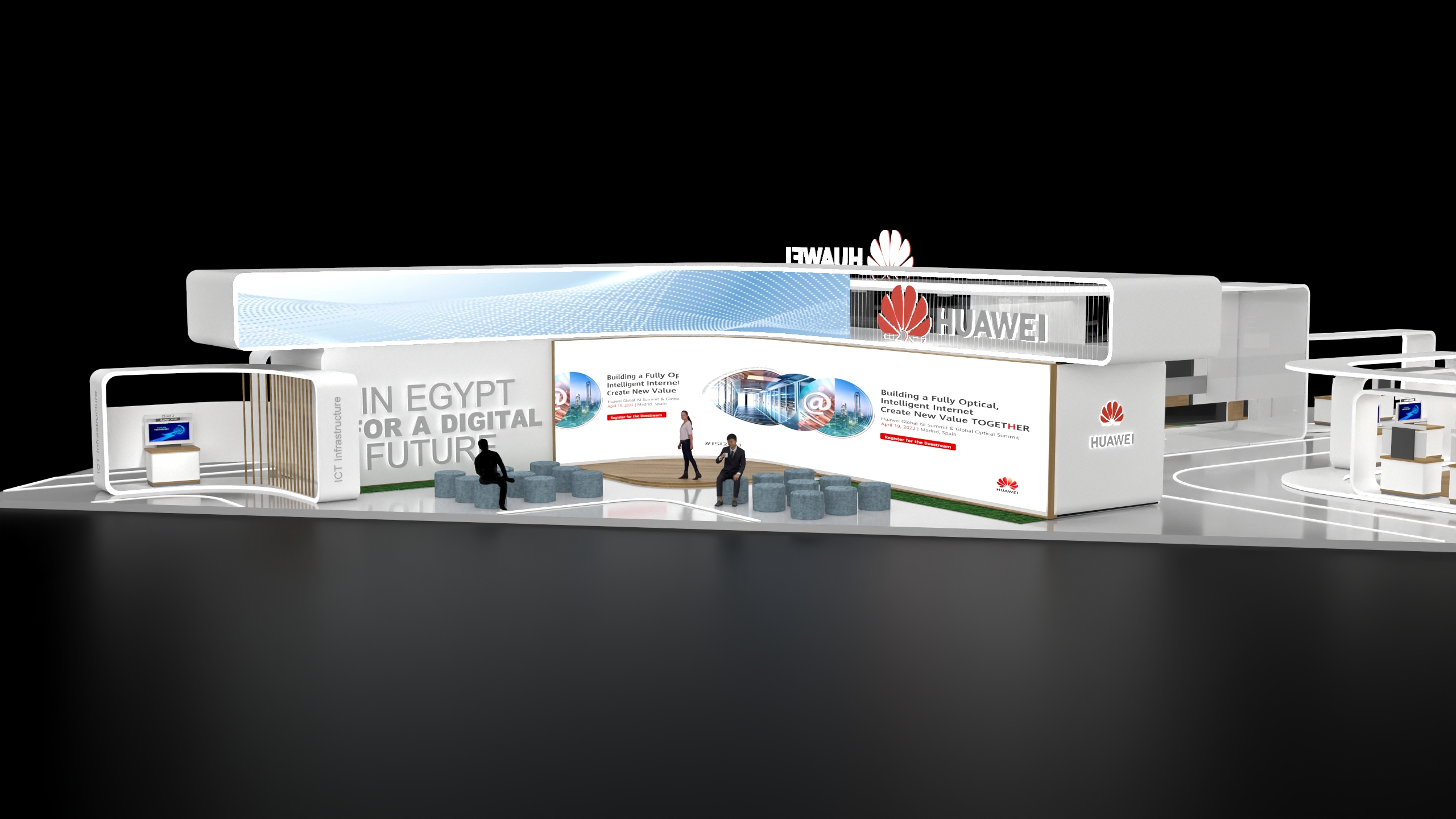 Huawei exhibition stall 展台-2