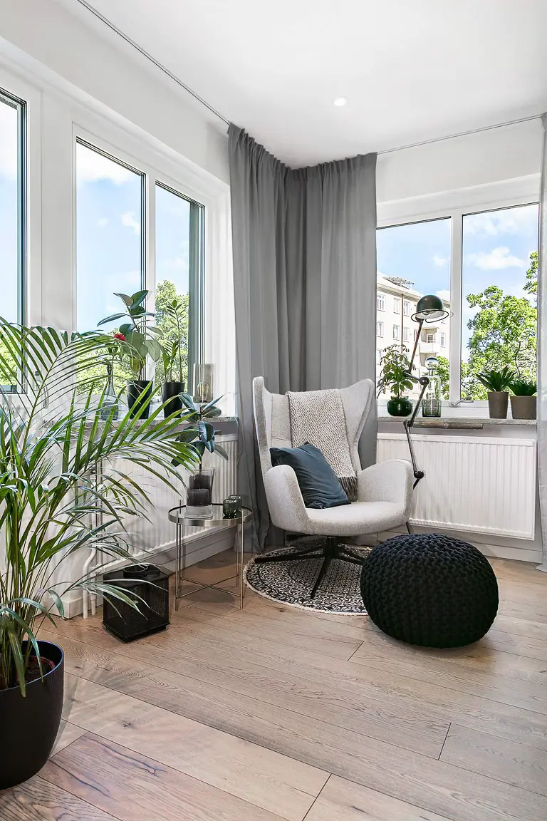 瑞典 92 平米三室一厅工业风公寓-7