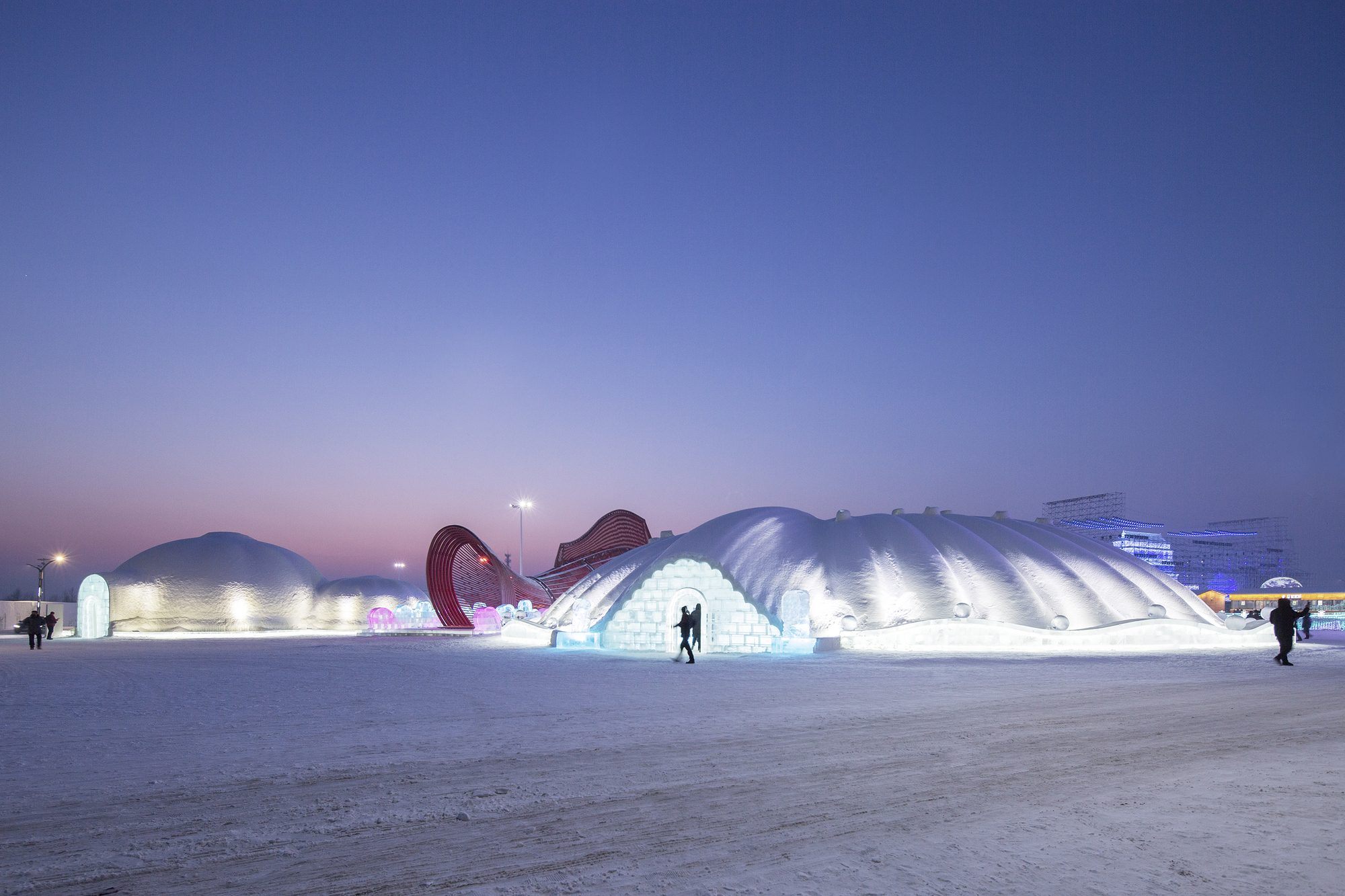 Ice Restaurant, The 21st ICE& SNOW WORLD / International Ice Snow Architecture Innovation Research Center + Architecture School, Harbin Institute of Technology-40