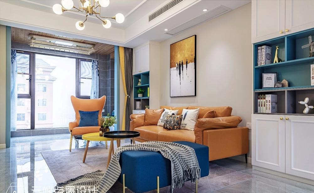 平层丨云端点墨设计丨 - 悦然奇城（实景）-3