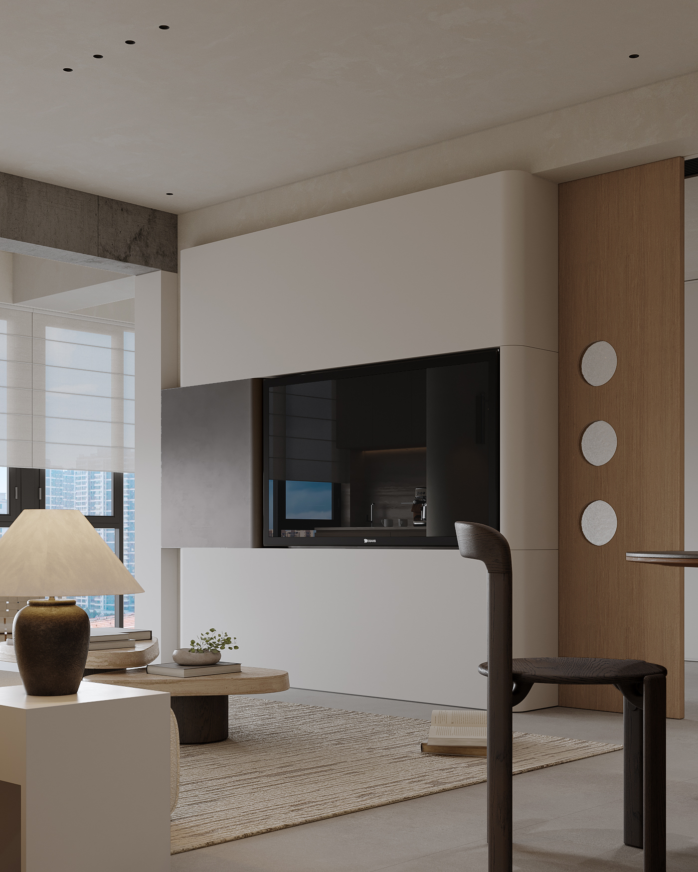 Vike表现新作·现代原木家丨末舍设计-9