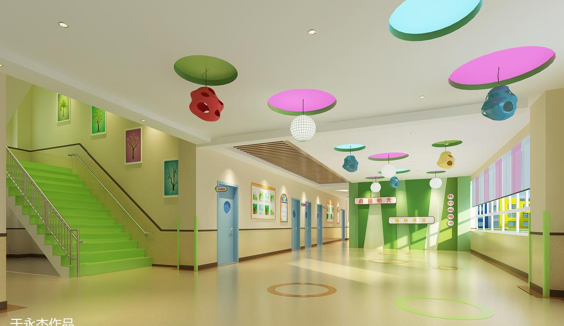 富平庄里幼儿园室内设计展示教育美学-2