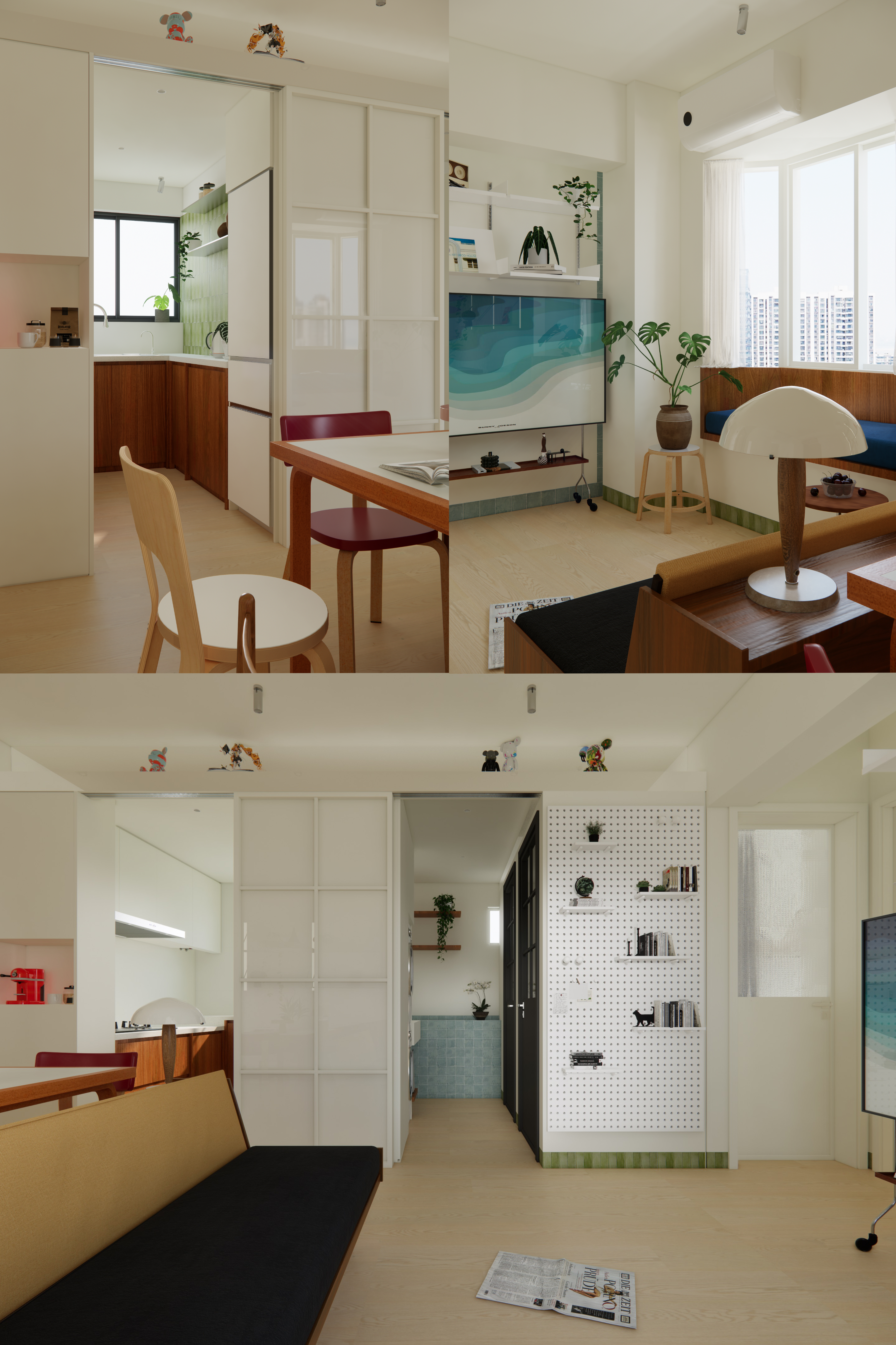 59㎡逆袭老破小！打工人的治愈系度假屋丨中国广州丨陈智超CZC DESIGN STUDIO-32