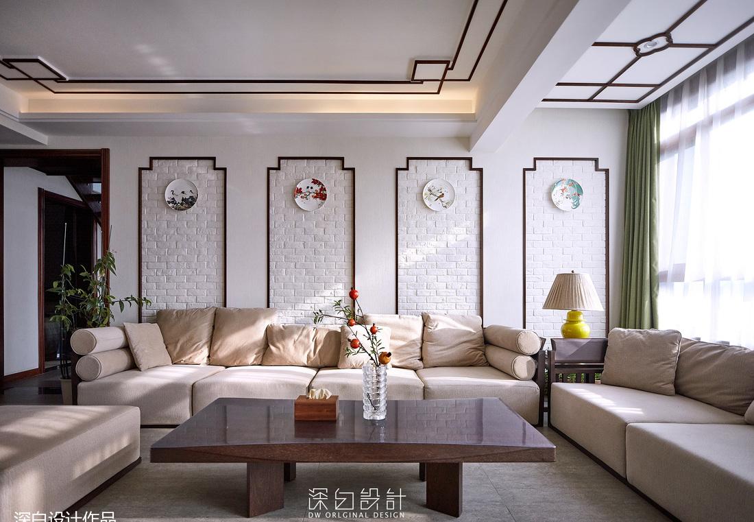 深白设计丨平层丨【深白作品】拾壹楼--中式休闲-2