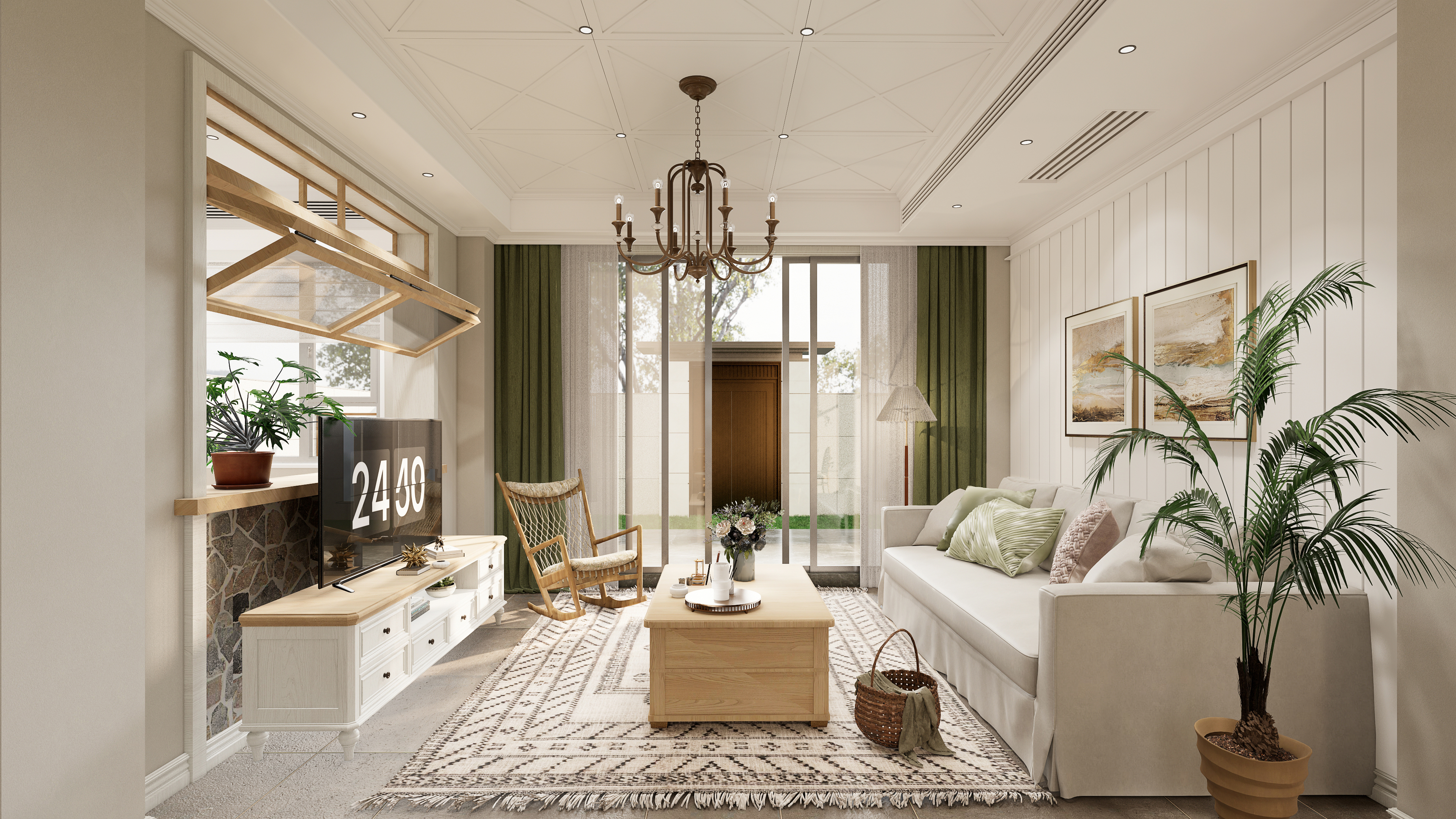 现代美式别墅设计作品丨中国扬州丨南京云间万象空间设计-8