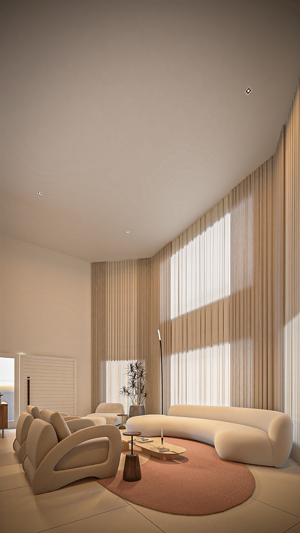 带双踢脚线的客厅设计-8