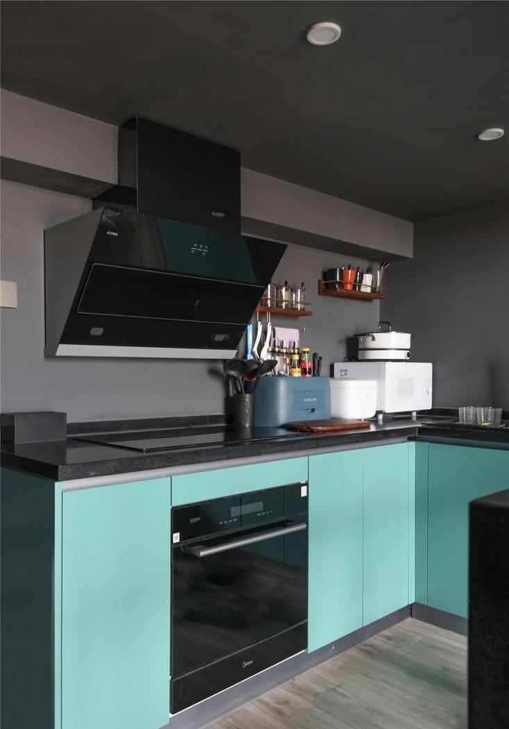 42㎡Loft 别墅,庭院式玄关、开放式厨房、电动投影幕布-19