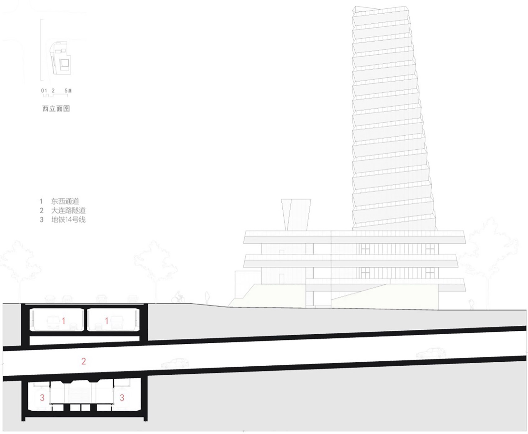东西通道东方路风塔及轨道交通14号线浦东大道站风井丨周蔚,张斌,致正建筑工作室-116