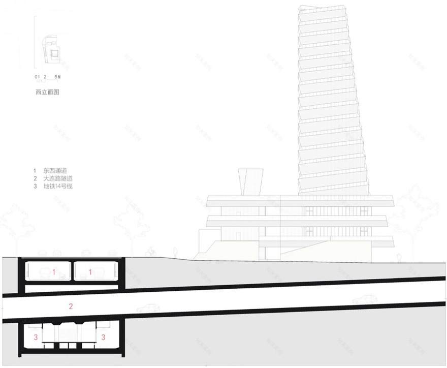 东西通道东方路风塔及轨道交通14号线浦东大道站风井丨周蔚,张斌,致正建筑工作室-116