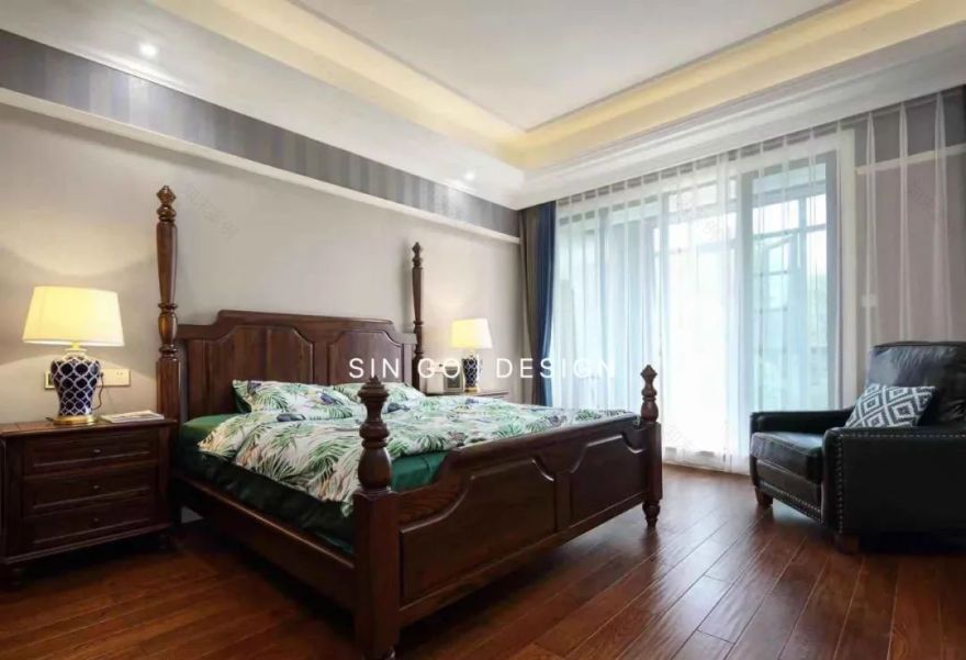 湖畔御园美式联排别墅设计丨星杰-45