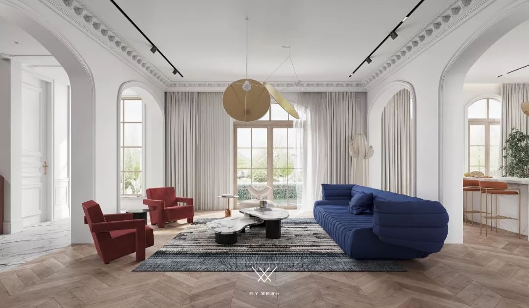 法式现代风独栋别墅，优雅与时尚的完美融合-0