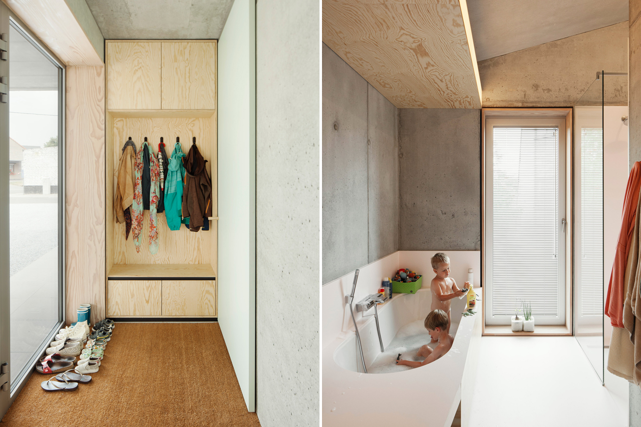 比利时布鲁塞尔混凝土独立住宅，内外一致的极简美学-14