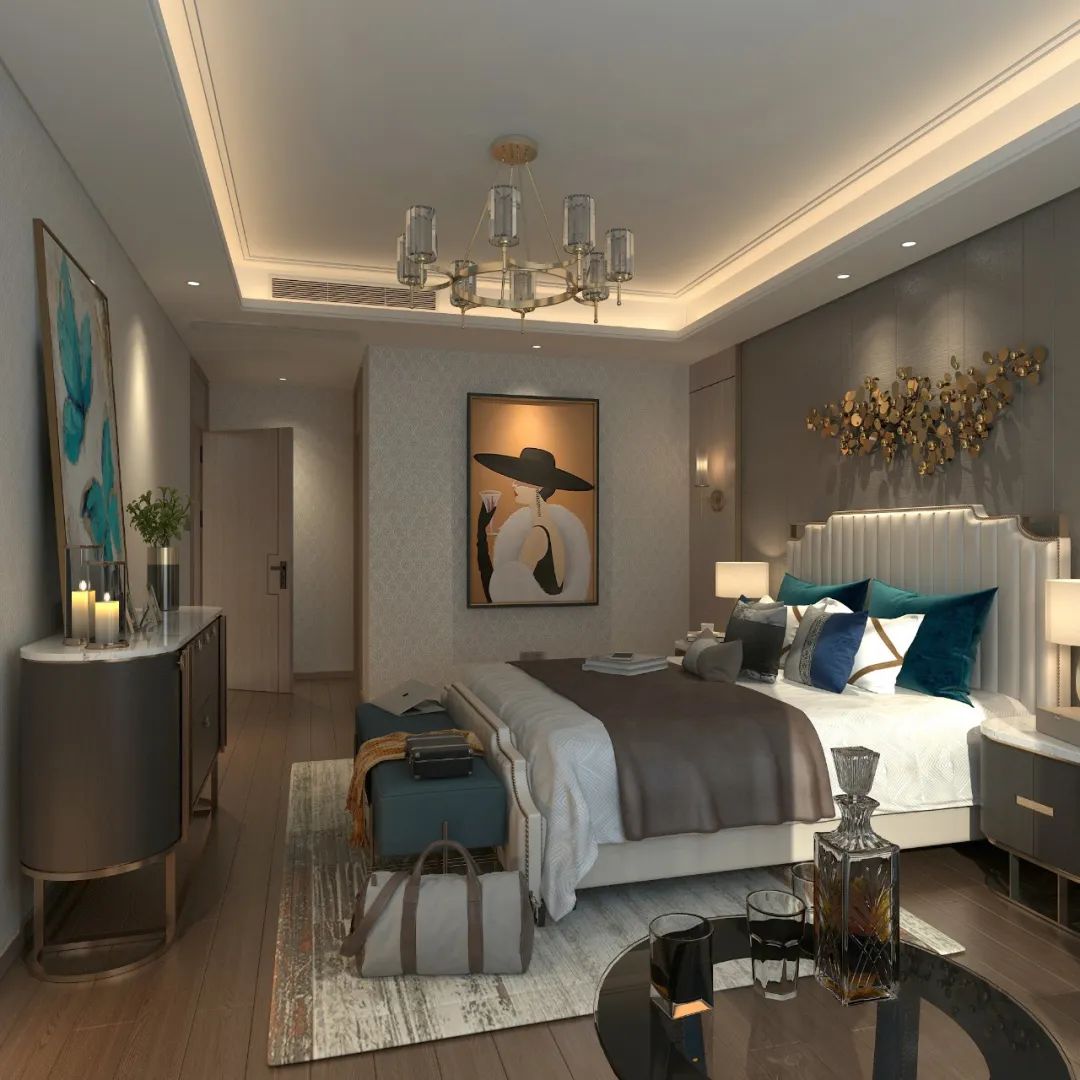 现代中式沿湖公馆，传统与舒适的完美融合-52