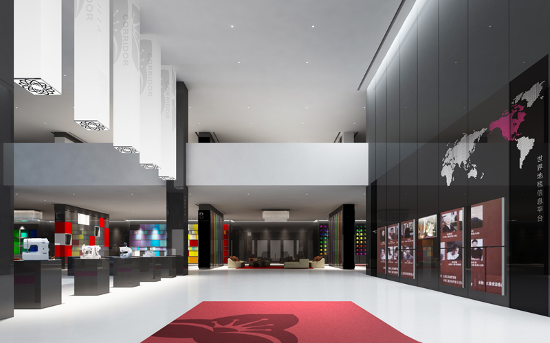 威海山花地毯展厅装饰工程-4